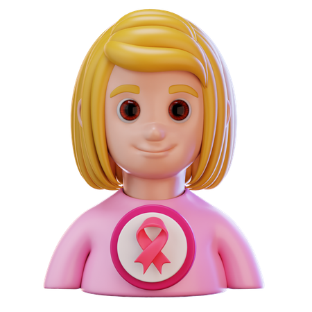 Apoyo al cáncer en mujeres  3D Icon