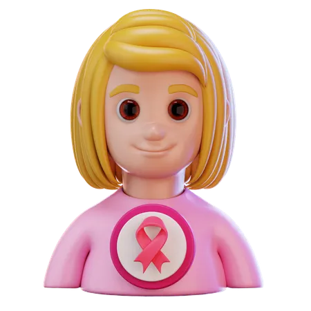 Apoyo al cáncer en mujeres  3D Icon