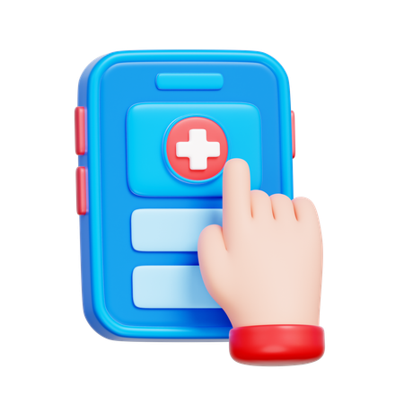 App-based Health Access  3D Icon