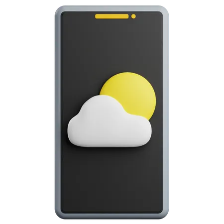 Aplicativo de clima  3D Icon