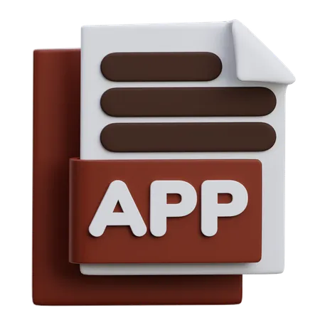 App File  3D Icon