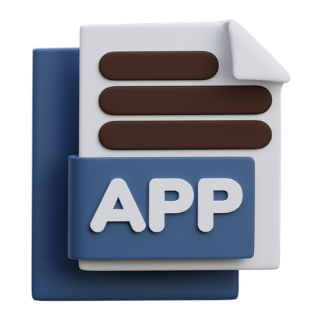 App File  3D Icon