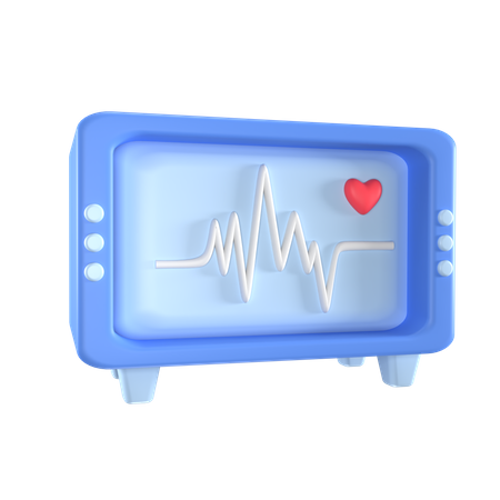Appareil à ECG  3D Icon