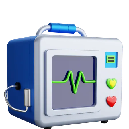 Appareil à ECG  3D Icon