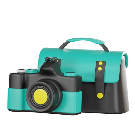 Appareil photo et sac photo  3D Icon