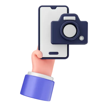 Appareil photo téléphone intelligent  3D Icon