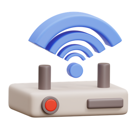 Appareil wifi  3D Icon