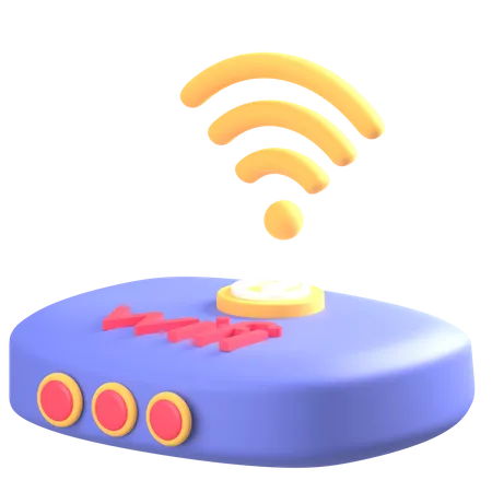 Appareil Wi-Fi  3D Icon