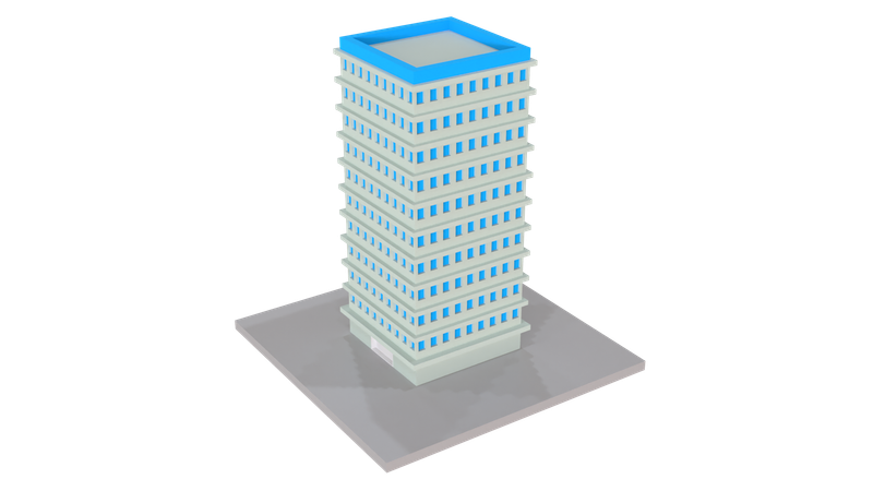Appartement à plusieurs étages  3D Icon