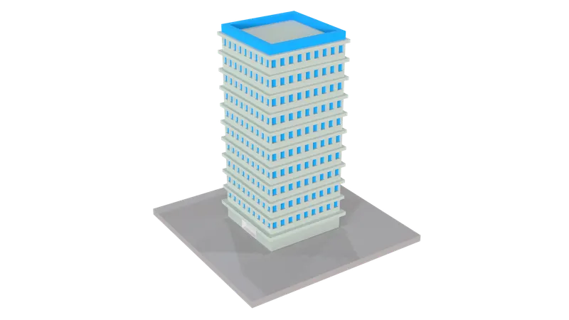 Appartement à plusieurs étages  3D Icon
