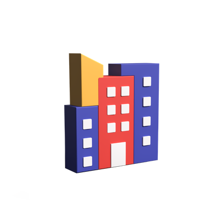 Appartements  3D Icon
