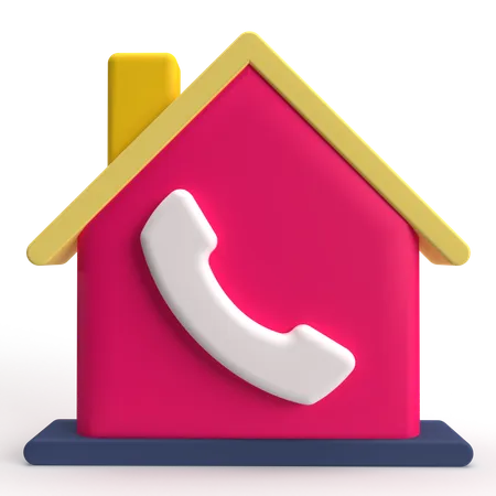 Appeler à la maison  3D Icon