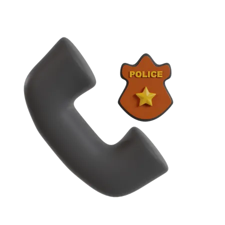 Appel de la police  3D Icon