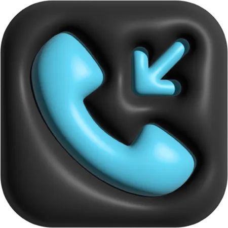 Appel entrant  3D Icon