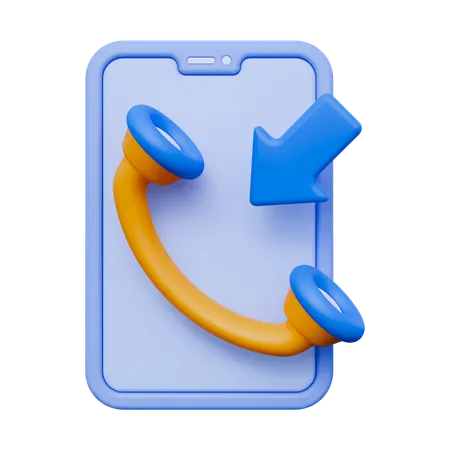 Appel entrant  3D Icon