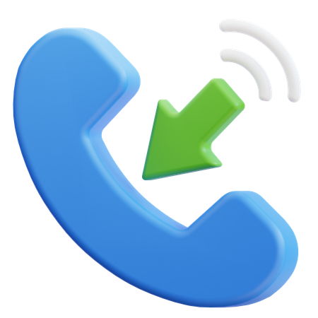 Appel entrant  Icône 3D