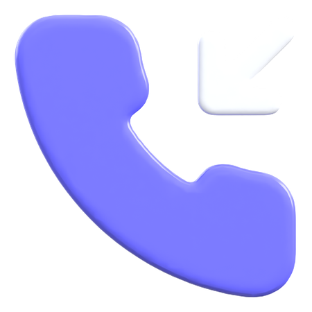 Appel entrant  Icône 3D