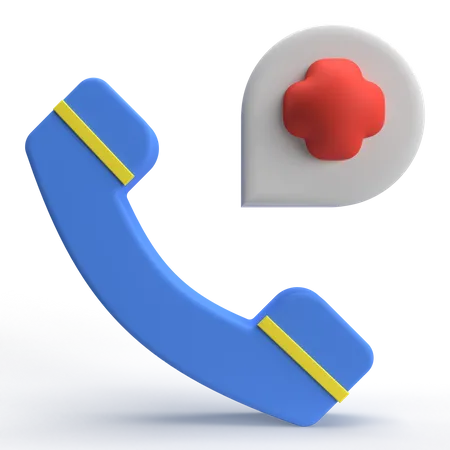 Appel médical  3D Icon