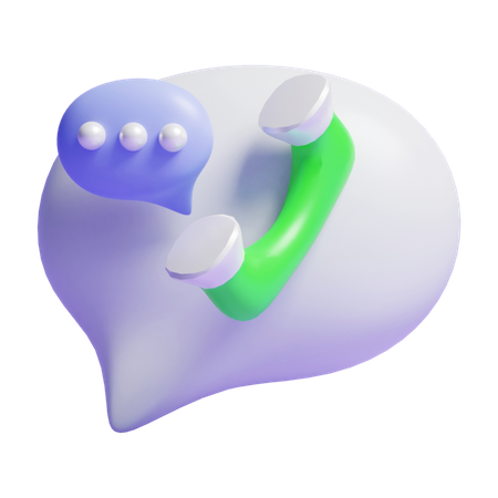 Message d'appel  3D Icon