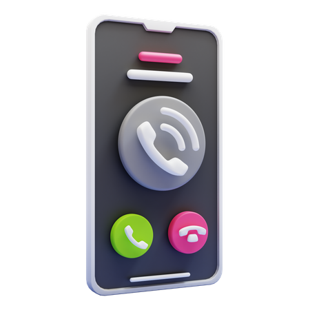 Appel mobile  3D Icon