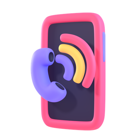 Appel mobile  3D Icon