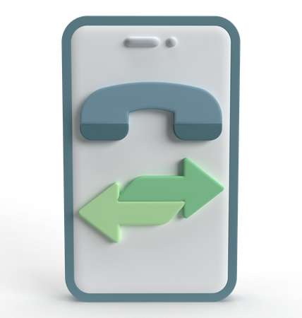 Appel mobile  3D Icon