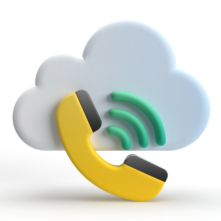 Appel cloud  3D Icon