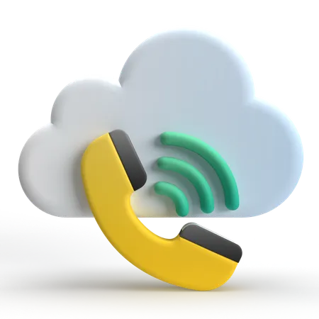 Appel cloud  3D Icon