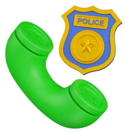 Appel de la police  3D Icon