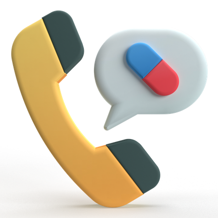 Appel santé  3D Icon