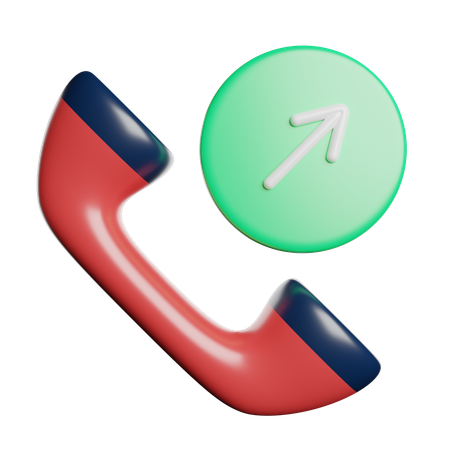 Appel sortant  3D Icon