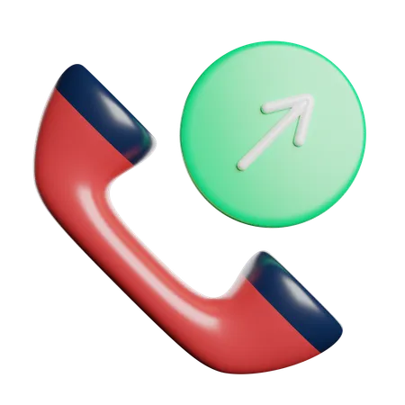 Appel sortant  3D Icon