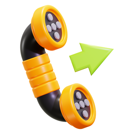 Appel sortant  3D Icon