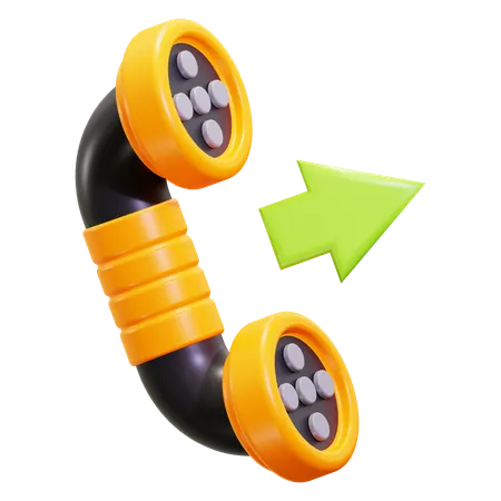 Appel sortant  3D Icon