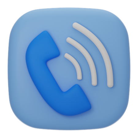 Appel téléphonique  3D Icon