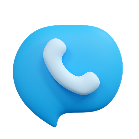 Appel téléphonique  3D Icon