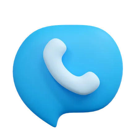 Appel téléphonique  3D Icon