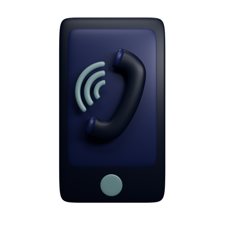 Appel téléphonique  3D Icon