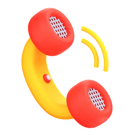 Appel téléphonique  3D Icon