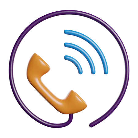 Appel téléphonique  3D Icon