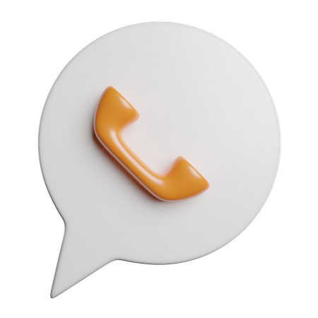 Appel téléphonique  3D Icon