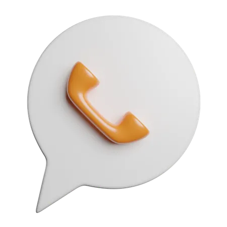 Appel téléphonique  3D Icon