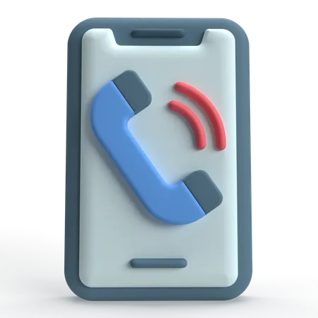 Appel téléphonique  3D Icon