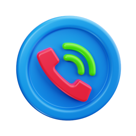 Appel téléphonique  3D Icon