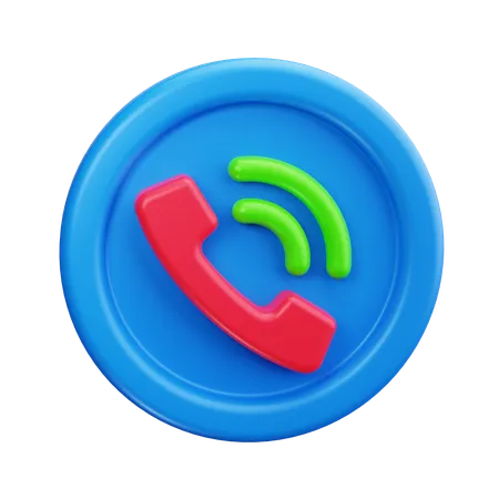 Appel téléphonique  3D Icon