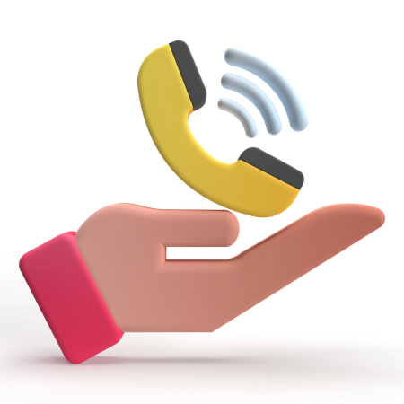 Appel téléphonique  3D Icon