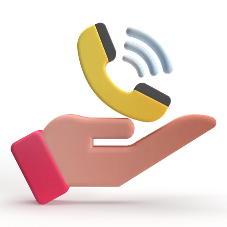 Appel téléphonique  3D Icon