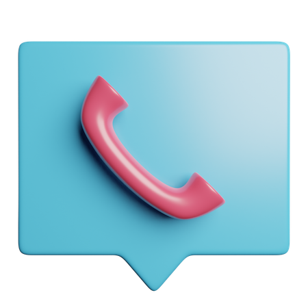 Appel téléphonique  3D Icon