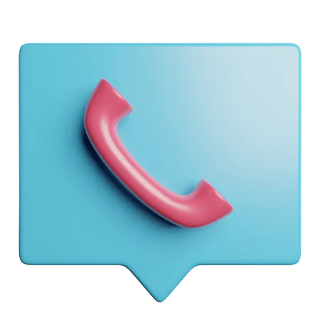 Appel téléphonique  3D Icon