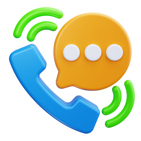 Appel téléphonique  3D Icon